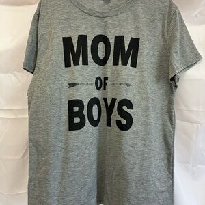 Gray 'Mom of Boys' Kids T-Shirt